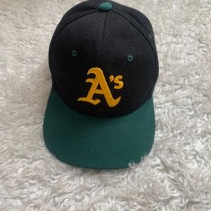 Oakland Athletics green A’a snapback